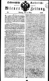 Wiener Zeitung 18300315 Seite: 1