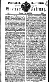 Wiener Zeitung 18300326 Seite: 1