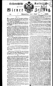 Wiener Zeitung 18300401 Seite: 1