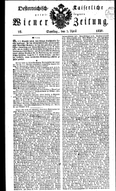 Wiener Zeitung 18300403 Seite: 1