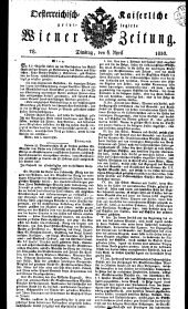 Wiener Zeitung 18300406 Seite: 1