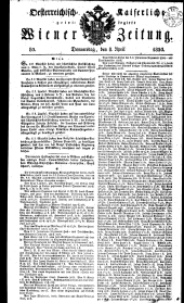 Wiener Zeitung 18300408 Seite: 1