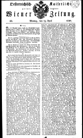 Wiener Zeitung 18300419 Seite: 1