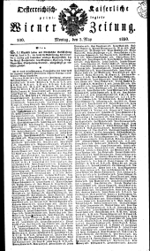 Wiener Zeitung 18300503 Seite: 1