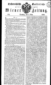 Wiener Zeitung 18300508 Seite: 1