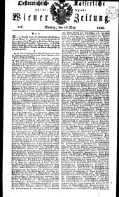 Wiener Zeitung 18300510 Seite: 1