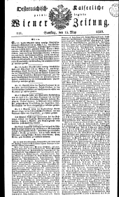 Wiener Zeitung 18300515 Seite: 1