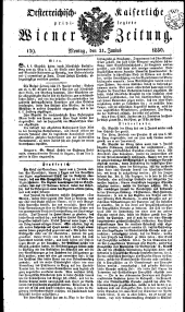 Wiener Zeitung 18300621 Seite: 1