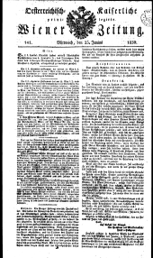 Wiener Zeitung 18300623 Seite: 1