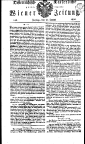 Wiener Zeitung 18300625 Seite: 1