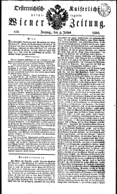 Wiener Zeitung 18300709 Seite: 1