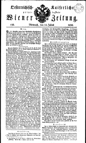 Wiener Zeitung 18300714 Seite: 1