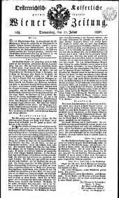 Wiener Zeitung 18300715 Seite: 1