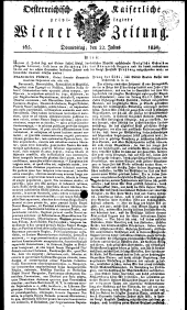 Wiener Zeitung 18300722 Seite: 1