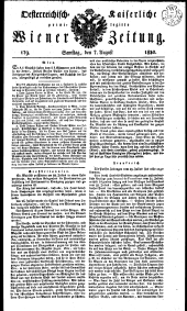 Wiener Zeitung 18300807 Seite: 1