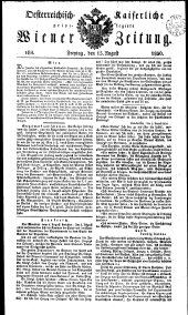 Wiener Zeitung 18300813 Seite: 1