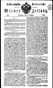 Wiener Zeitung 18300824 Seite: 1