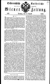 Wiener Zeitung 18300827 Seite: 1