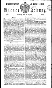 Wiener Zeitung 18300830 Seite: 1