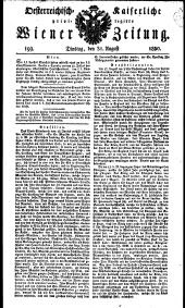 Wiener Zeitung 18300831 Seite: 1