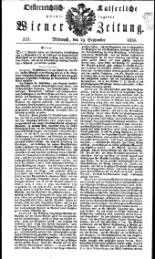 Wiener Zeitung 18300929 Seite: 1