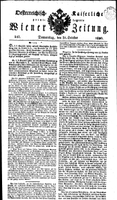 Wiener Zeitung 18301021 Seite: 1