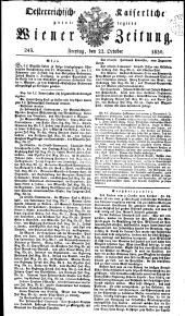 Wiener Zeitung 18301022 Seite: 1