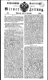 Wiener Zeitung 18301124 Seite: 1