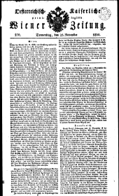 Wiener Zeitung 18301125 Seite: 1