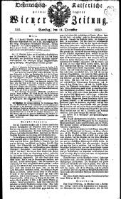 Wiener Zeitung 18301211 Seite: 1