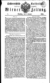 Wiener Zeitung 18310108 Seite: 1