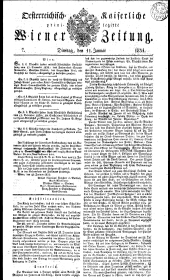 Wiener Zeitung 18310111 Seite: 1