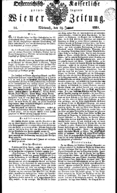 Wiener Zeitung 18310119 Seite: 1