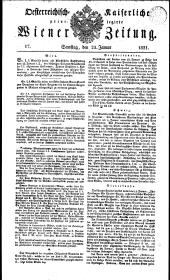 Wiener Zeitung 18310122 Seite: 1