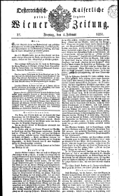 Wiener Zeitung 18310204 Seite: 1