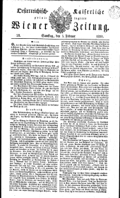 Wiener Zeitung 18310205 Seite: 1