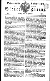 Wiener Zeitung 18310211 Seite: 1