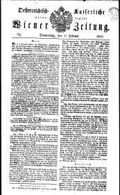 Wiener Zeitung 18310217 Seite: 1