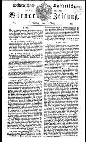 Wiener Zeitung 18310311 Seite: 1