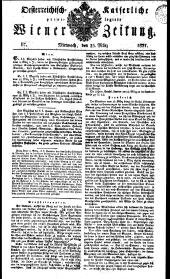 Wiener Zeitung 18310323 Seite: 1