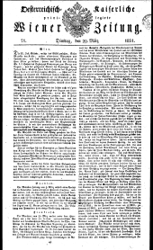 Wiener Zeitung 18310329 Seite: 1