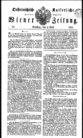 Wiener Zeitung 18310409 Seite: 1