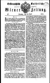 Wiener Zeitung 18310429 Seite: 1