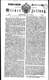 Wiener Zeitung 18310505 Seite: 1