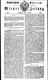 Wiener Zeitung 18310510 Seite: 1