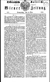 Wiener Zeitung 18310519 Seite: 1
