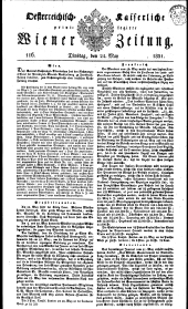 Wiener Zeitung 18310524 Seite: 1