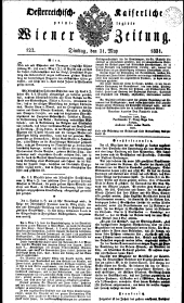 Wiener Zeitung 18310531 Seite: 1
