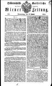 Wiener Zeitung 18310616 Seite: 1