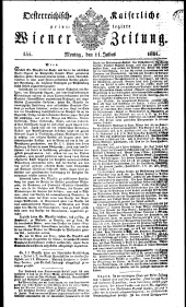 Wiener Zeitung 18310711 Seite: 1